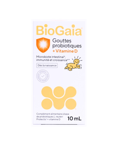 BioGaia gouttes probiotiques + Vitamine D. 10ml