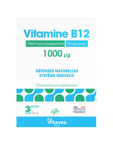 Vitavea Vitamine B12. 1000µg. 90 comprimés