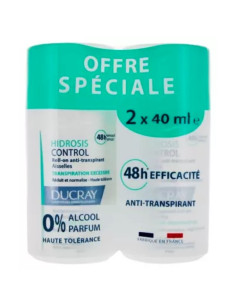 Ducray hidrosis Control Roll'on anti-transpirant . Lot 2x40ml