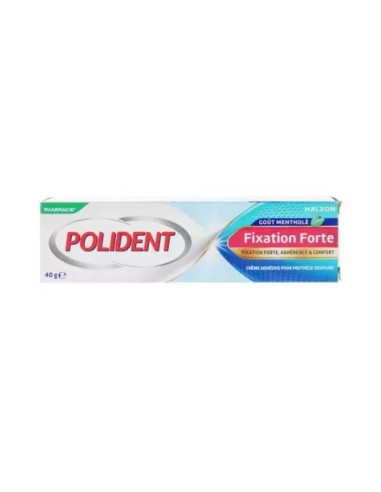 Polident Crème Fixation Forte Menthe 40g