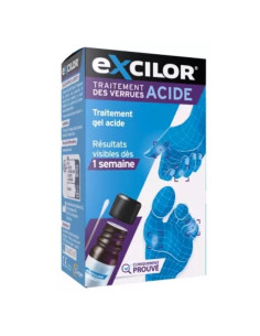Excilor Traitement des verrues. Gel Acide 4ml