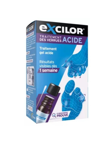 Excilor Traitement des verrues. Gel Acide 4ml