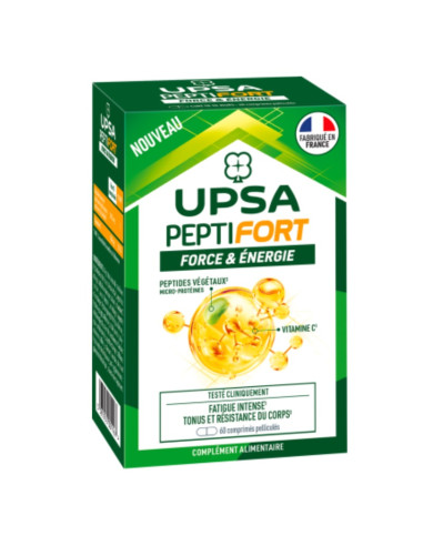 Upsa PeptiFort. Force & Energie. 60 comprimés pelliculés