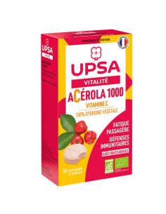 upsa Vitalité Acérola 1000. Vitamine C. 30 comprimés à croquer