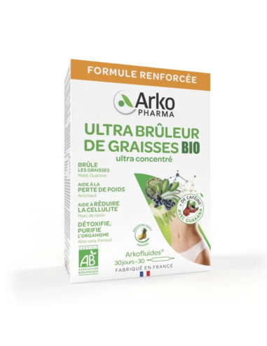 Grande boite blanche écriture verte bandeau grande en haut de la boite