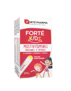 Forte Kids Multivitamines Goût Fraise 10x Stick gel