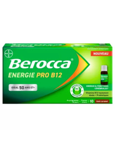 Berocca Energie PRO B12. Goût caramel. x10