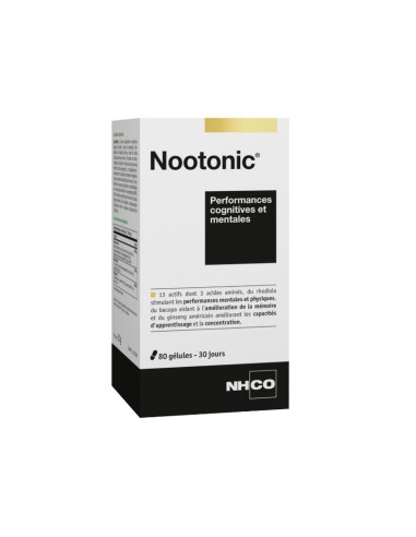 NHCO Nootonic Performances Cognitives et Mentales 80 Gélules