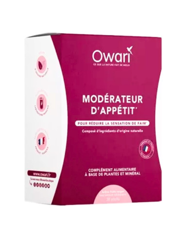 Owari Modérateur d'Appétit. Fruits Rouge. 30 sticks