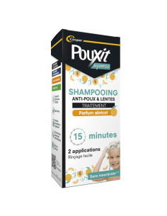 Pouxit Shampooing Anti-poux et Lentes. Parfum Abricot. 100ml