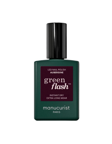 Manucurist Green Flash Aubergine. 15ml