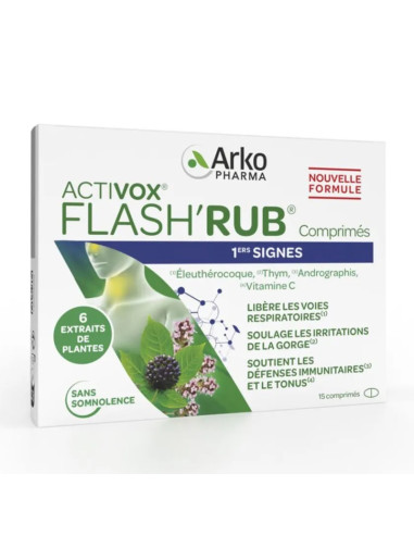 Arkopharma Activox Flash'RUB - 1ers Signes. 15 comprimés