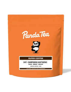 Panda Tea Super Coffee. Café + Champignons Adaptogènes. 21 doses - orange