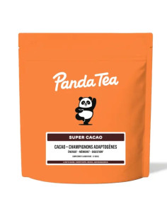 Panda Tea Super Cacao - Cacao + Champignons Adaptogènes. 21 doses - orange