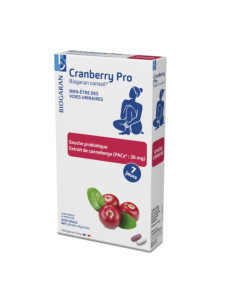 boite haute blanche avec des cranberry dessiné dessus