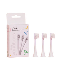 My Variations Pack 3 têtes de Brosse Kids Blanc