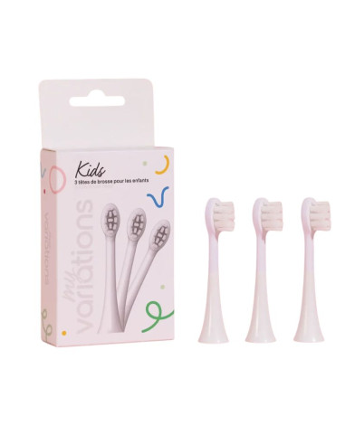 My Variations Pack 3 têtes de Brosse Kids Blanc