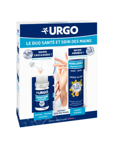 Urgo Coffret Soin des Mains. Mains crevassées et Mains abimées.