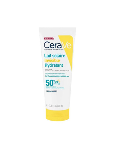 Cerave Solaire SPF50+ Lait hydratant invisible 75ml