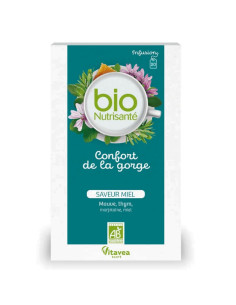 Bio Nutrisanté Confort de la Gorge. 20 infusions