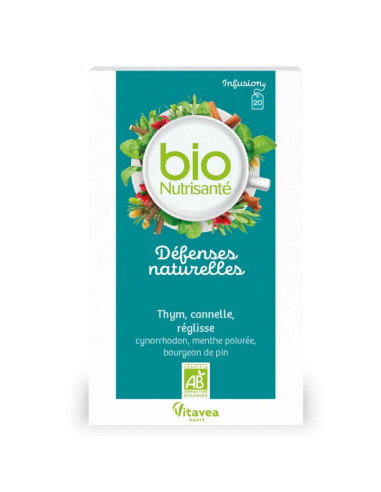 Bio Nutrisanté Défenses Naturelles. 20 infusions