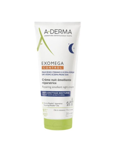 Aderma Exomega Control crème nuit émolliente réparatrice 200ml