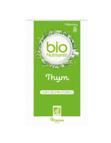 Bio Nutrisanté Thym. 20 infusions.