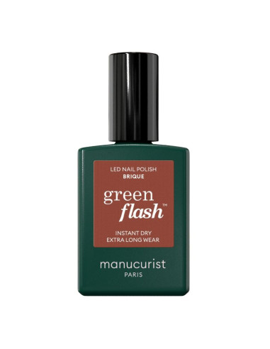 Manucurist Green Flash Vernis Semi-permanent Brique. 15ml