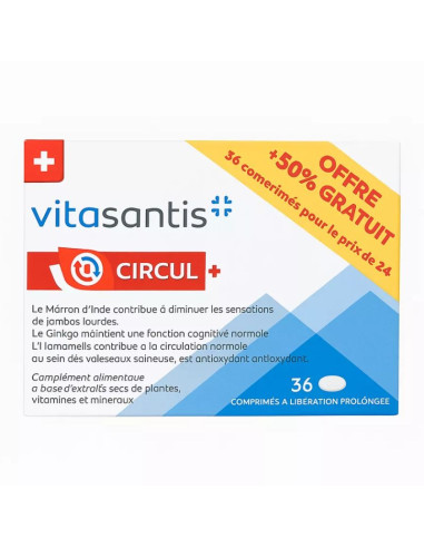 Vitasantis Circul+. 36 comprimés
