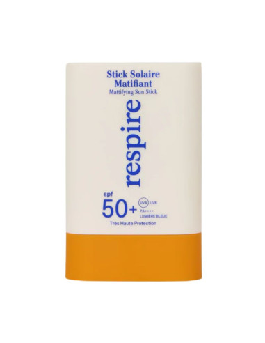 Respire Stick solaire matifiant SPF50+. 15gr
