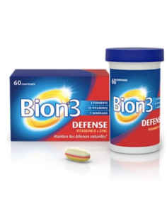 BION 3 Adultes Défense Boite 60 comprimés Bion - 1