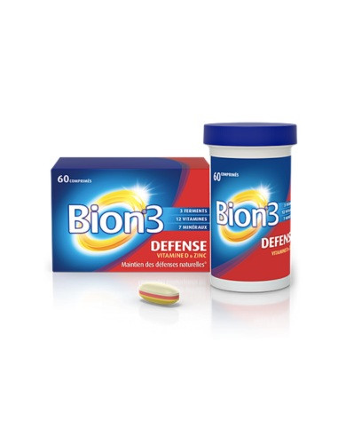 BION 3 Adultes Défense Boite 60 comprimés Bion - 1