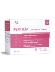 Fertilia Conception Femme Fertilité. 30 sachets boite rose blanche