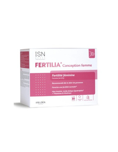 Fertilia Conception Femme Fertilité. 30 sachets boite rose blanche