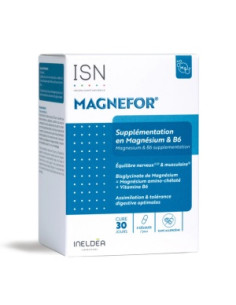 Magnefor Nervosité Fatigue 90 capsules végétales boite bleu et blanche