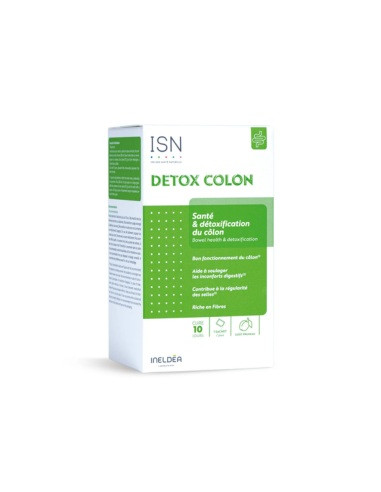 Detox Colon 10 Sachets  - boiteverte et blanche