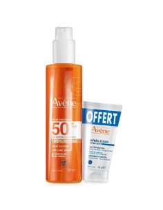 Avène Solaire SPF50+ Spray invisible 200 ml + Après-soleil OFFERT