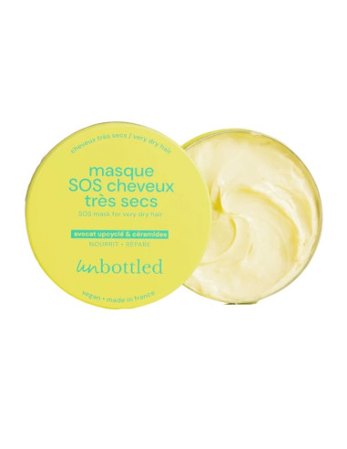 Unbottled Masque SOS Cheveux très Secs. Pot rechargeable 200ml