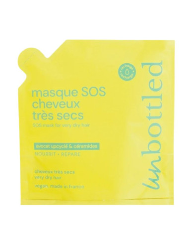 Unbottled Masque SOS Cheveux très Secs. Recharge 200ml