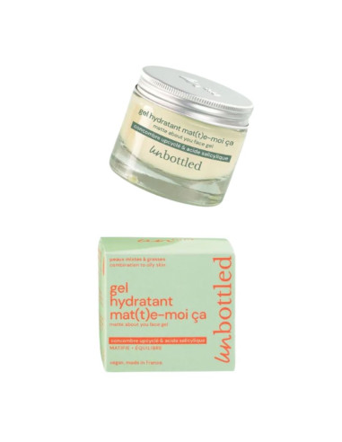 Unbottled Gel Hydratant Mat(t)e-moi ça. Pot rechargeable 50ml