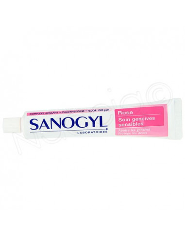 Sanogyl Rose soin gencives sensibles. Tube 75ml