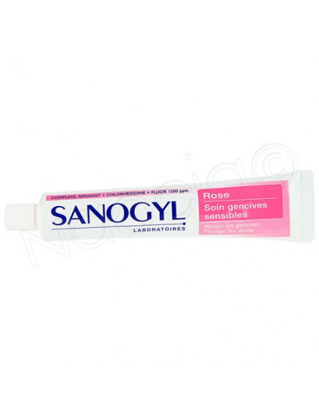 Sanogyl Rose soin gencives sensibles. Tube 75ml