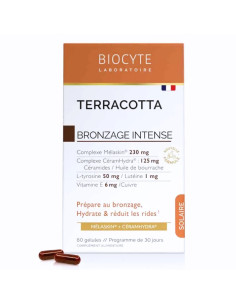 Biocyte Solaire Terracotta Bronzage Intense. 60 gélules