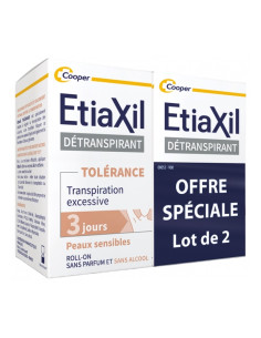 Etiaxil Détranspirant Tolérance. Lot 2x15ml
