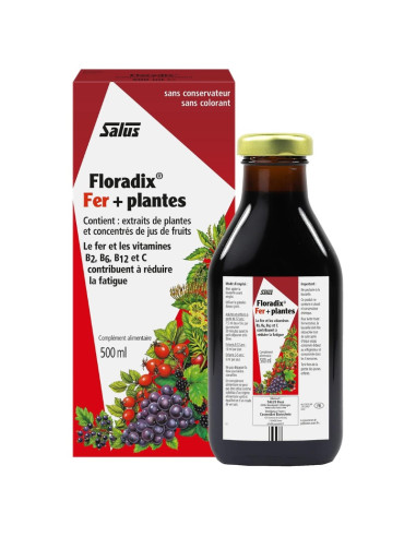 boite rouge et blanche avec des plantes dessiné