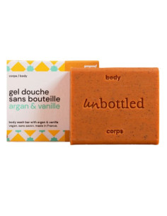 Unbottled Gel Douche Sans Bouteille Argan Vanille. 110g