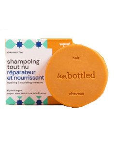 Unbottled Shampooing Tout Nu Réparateur & Nourrissant. 75g