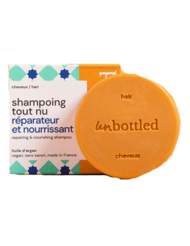 Unbottled Shampooing Tout Nu Réparateur & Nourrissant. 75g