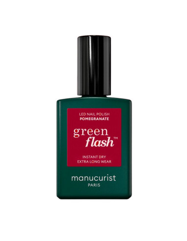 Manucurist Green Flash Vernis Semi-permanent Pomegranate. 15ml
