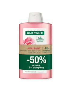 Klorane Shampooing Pivoine Apaisant. Lot 2x400ml